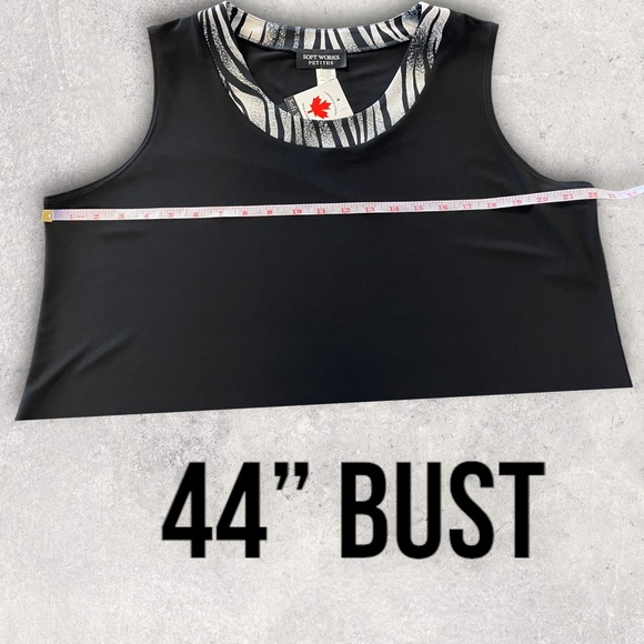 327 - NEW SOFT WORKS PETITES TOP - Picture 3 of 7